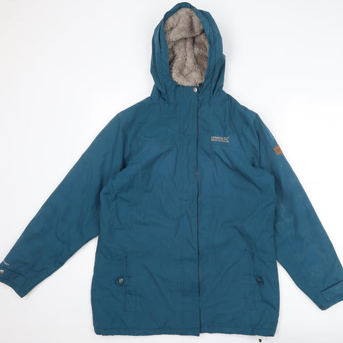 Regatta Womens Blue Windbreaker Jacket Size 14 Zip