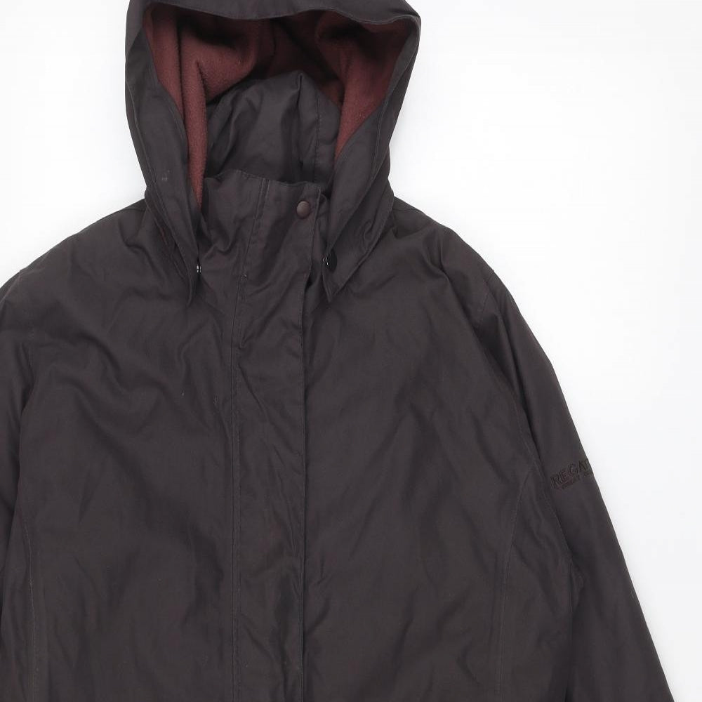 Regatta Womens Brown Jacket Size 14 Zip