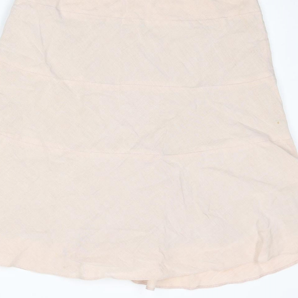 KEW Womens Pink Polyester Swing Skirt Size 16 Zip