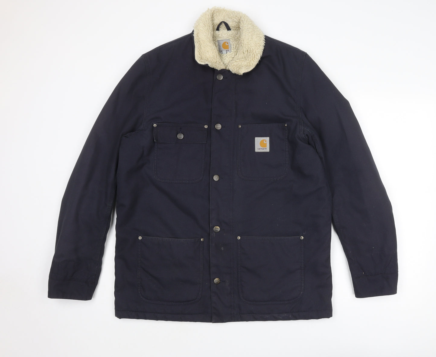 Carhartt Mens Blue Jacket Size L Zip