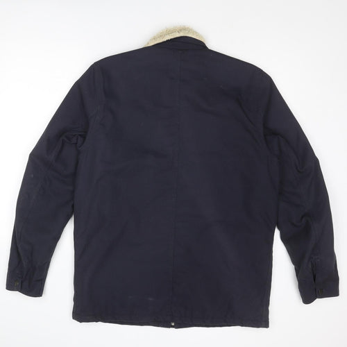 Carhartt Mens Blue Jacket Size L Zip
