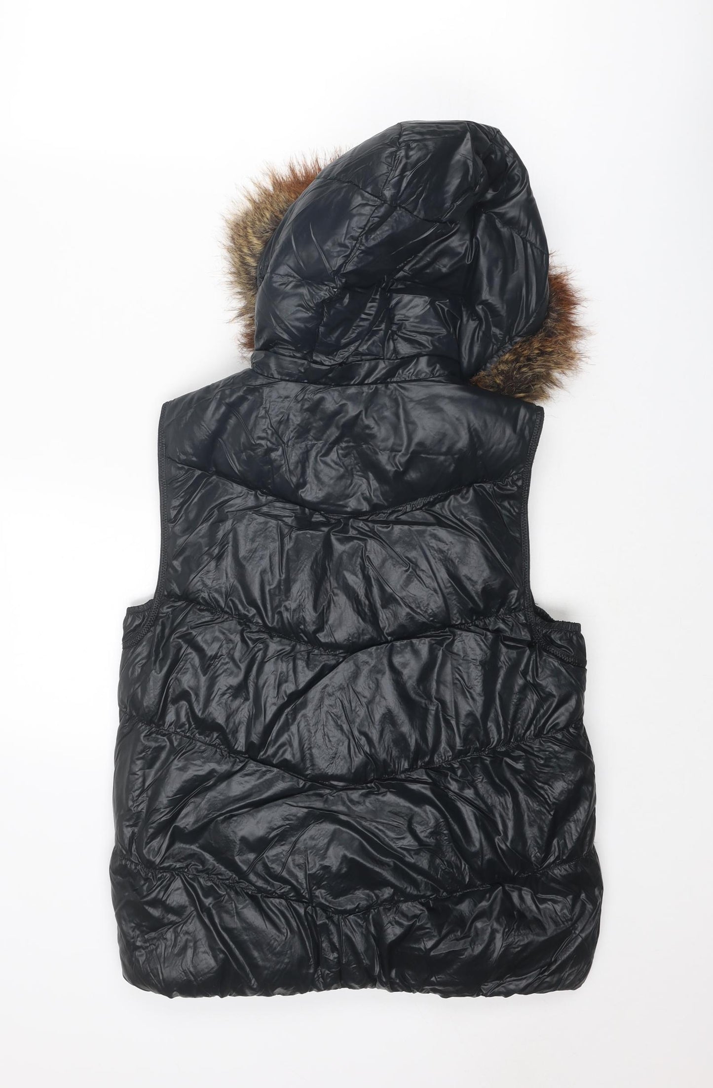 Gap Womens Black Gilet Jacket Size S Zip