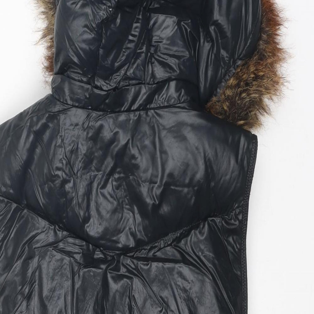 Gap Womens Black Gilet Jacket Size S Zip