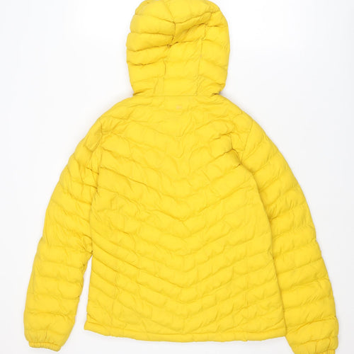 Mountain Warehouse Womens Yellow Quilted Jacket Size 8 Zip