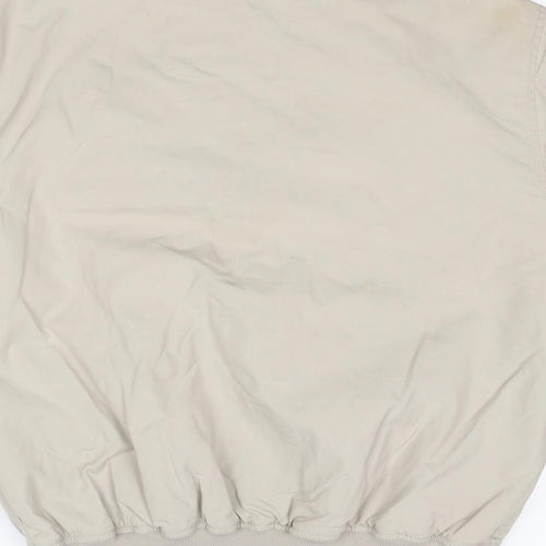 Zara Mens Beige Jacket Size L Zip