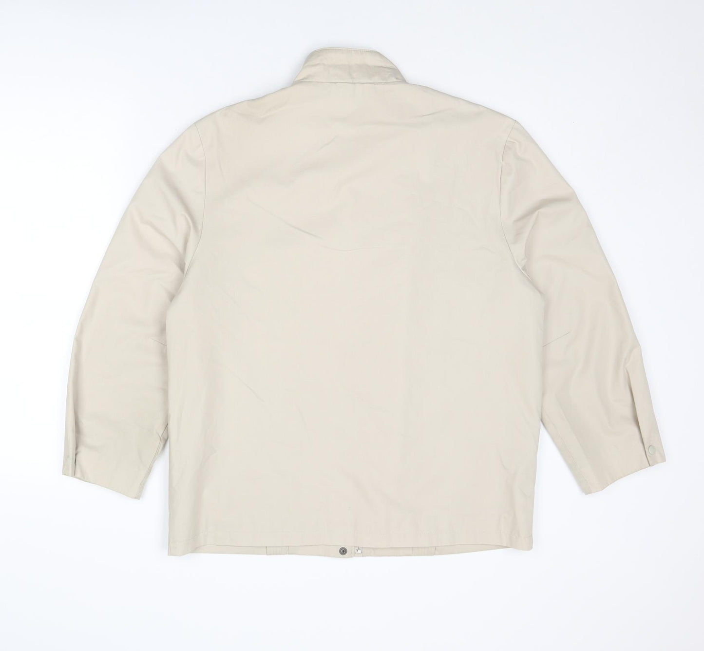 St Michael Womens Beige Jacket Size 12 Zip
