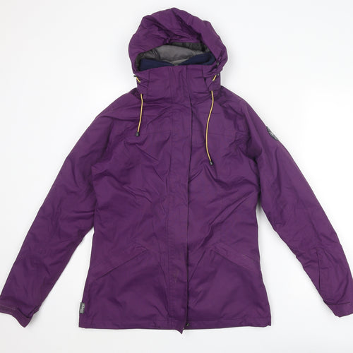 TOG24 Womens Purple Windbreaker Jacket Size 10 Zip