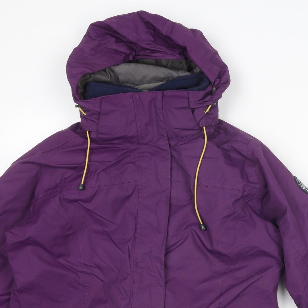 TOG24 Womens Purple Windbreaker Jacket Size 10 Zip