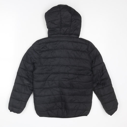 H&M Boys Black Puffer Jacket Jacket Size 8-9 Years Zip