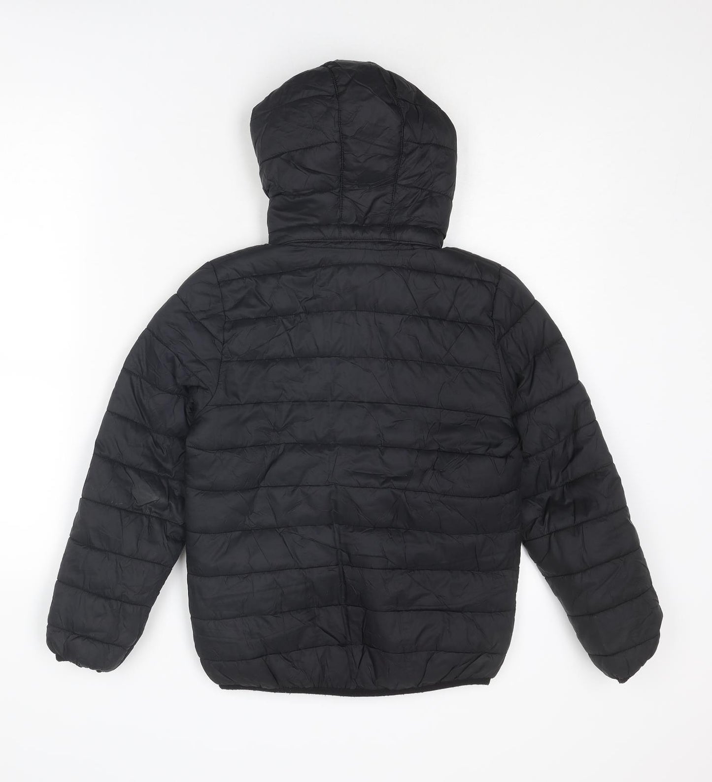 H&M Boys Black Puffer Jacket Jacket Size 8-9 Years Zip