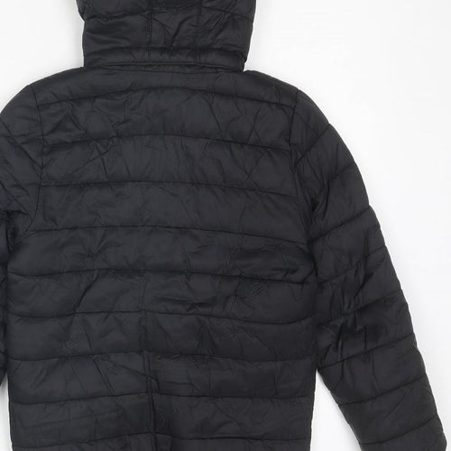 H&M Boys Black Puffer Jacket Jacket Size 8-9 Years Zip