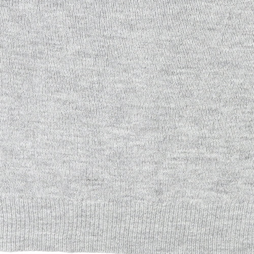 New Look Womens Grey Round Neck Acrylic Pullover Jumper Size S