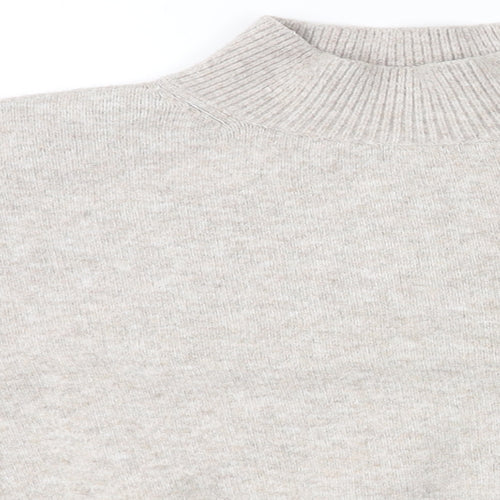 & Other Stories Womens Beige High Neck Polyester Pullover Jumper Size S