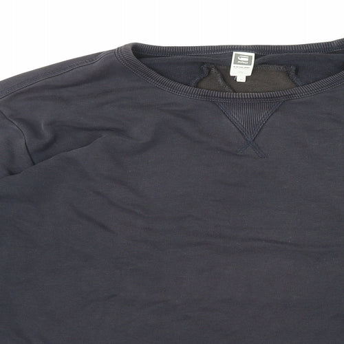 G-Star Mens Multicoloured Cotton Pullover Sweatshirt Size XL