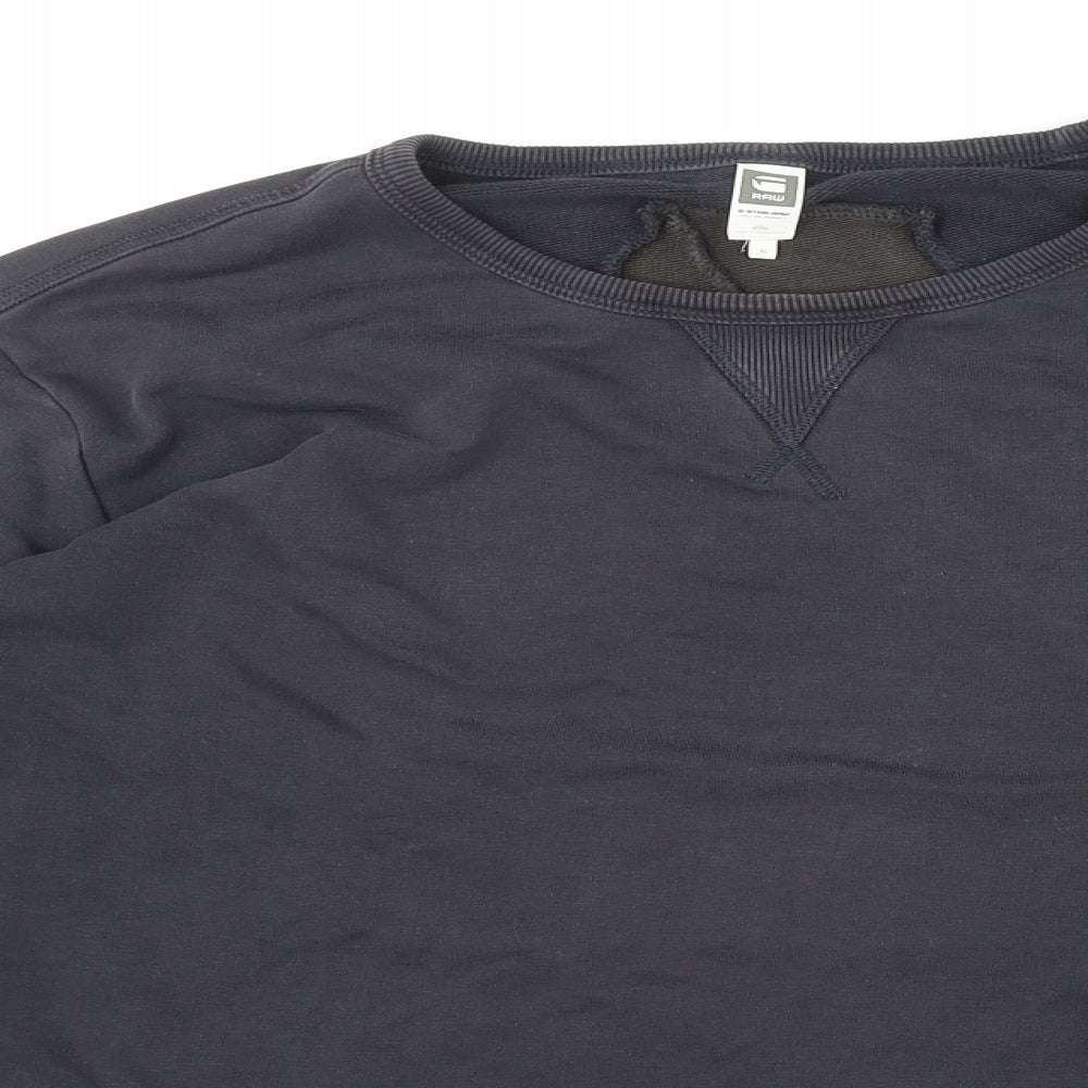 G-Star Mens Multicoloured Cotton Pullover Sweatshirt Size XL