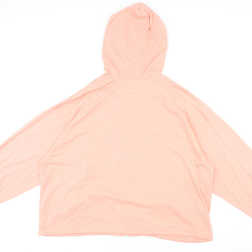 Rodeo Womens Pink Polyester Full Zip Hoodie Size 14 Zip