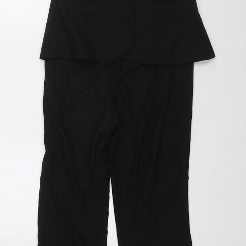 Zara Womens Black Polyester Jumpsuit One-Piece Size L L26 in Zip