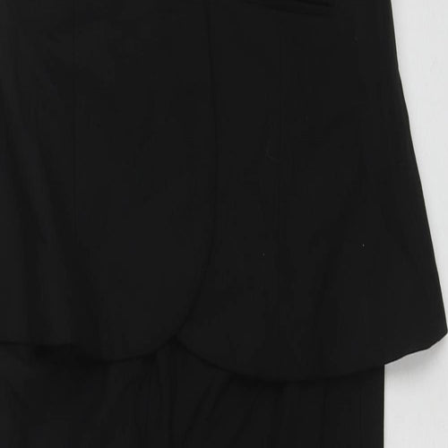 Zara Womens Black Polyester Jumpsuit One-Piece Size L L26 in Zip