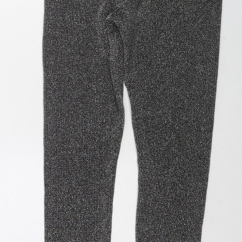 H&M Womens Silver Polyamide Carrot Leggings Size M L28 in