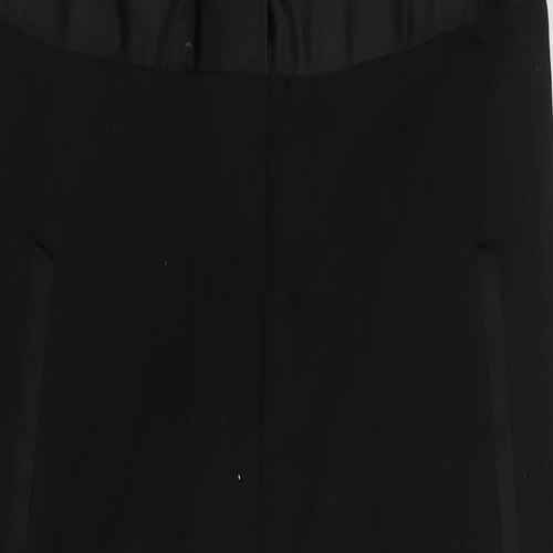 Zara Womens Black Polyester Jumpsuit One-Piece Size M L28 in Zip