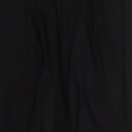 Zara Womens Black Polyester Jumpsuit One-Piece Size M L28 in Zip