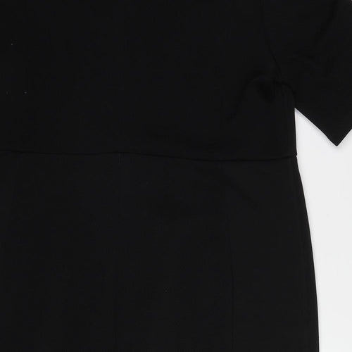 Dorothy Perkins Womens Black Polyester A-Line Size 20 Round Neck Pullover
