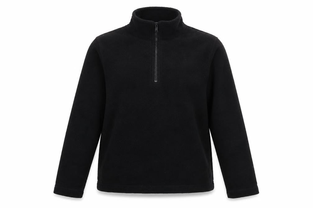 Front view of Great Plains women’s black polyester pullover sweatshirt, size M, pullover