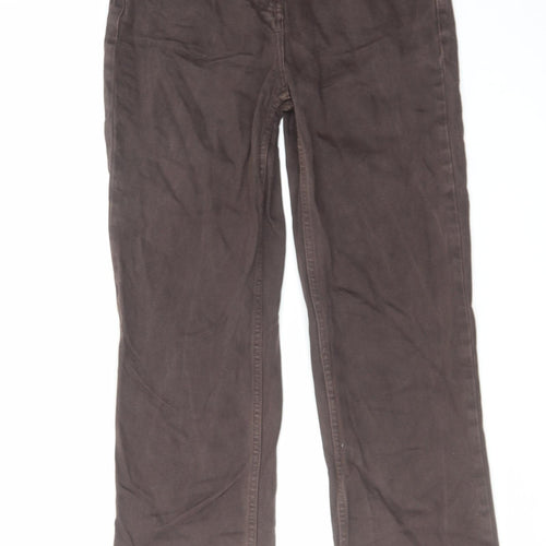 COLLUSION Womens Brown Cotton Straight Jeans Size 26 in L32 in Regular Zip