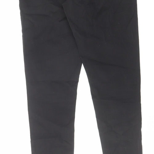 F&F Womens Black Cotton Jegging Jeans Size 12 L31 in Regular