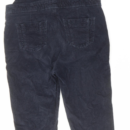 Boden Womens Blue Cotton Dungaree One-Piece Size 14 L28 in Button