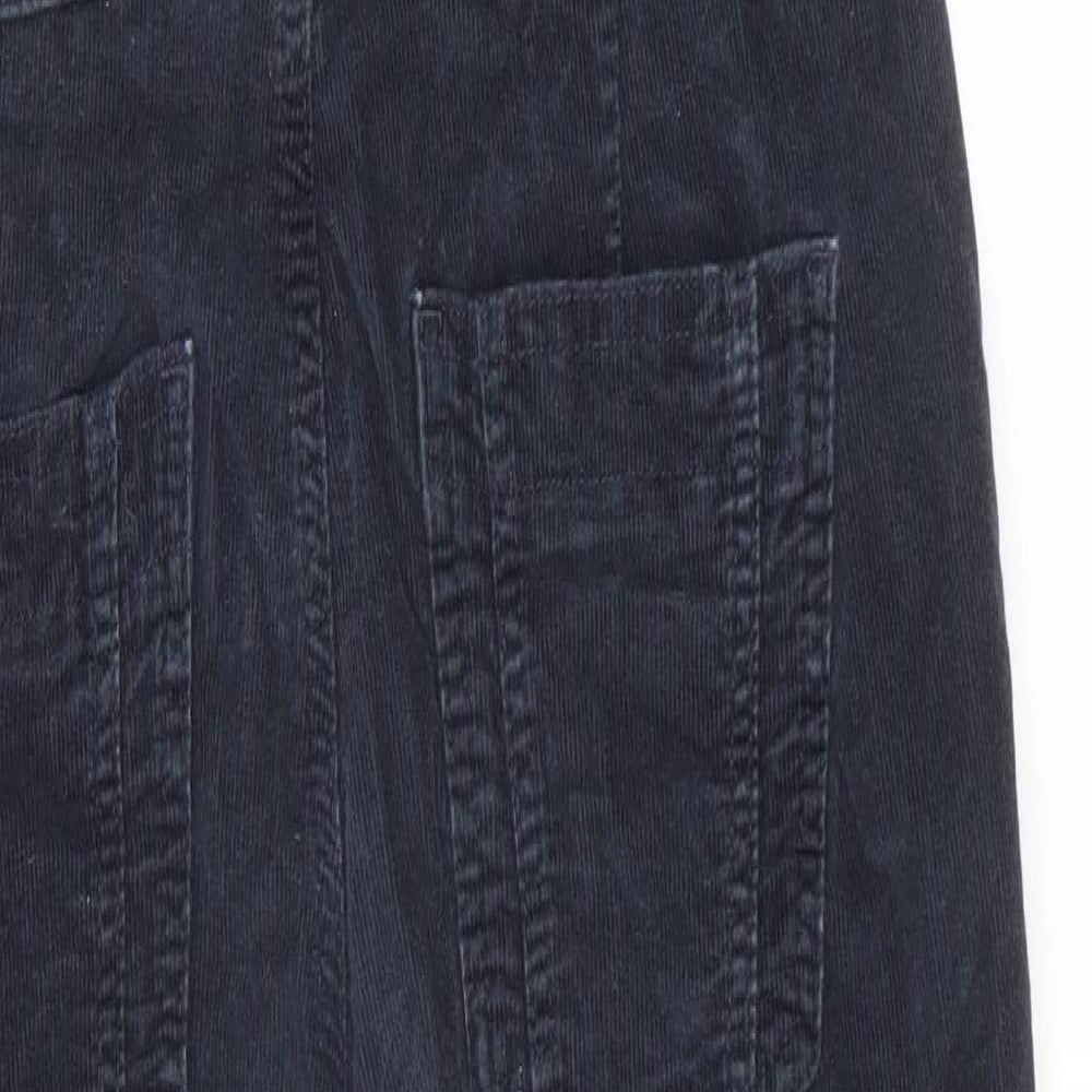 Boden Womens Blue Cotton Dungaree One-Piece Size 14 L28 in Button