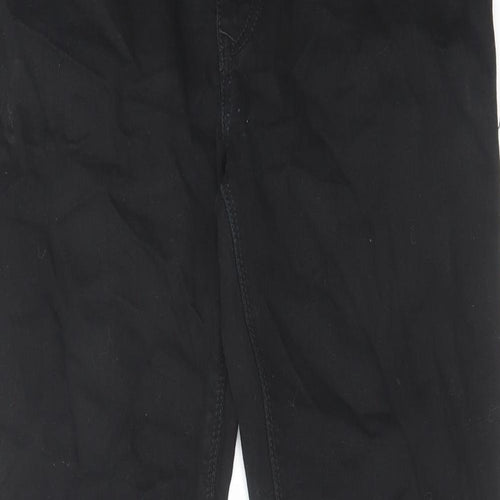 River Island Mens Black Cotton Skinny Jeans Size 32 in L32 in Regular Zip