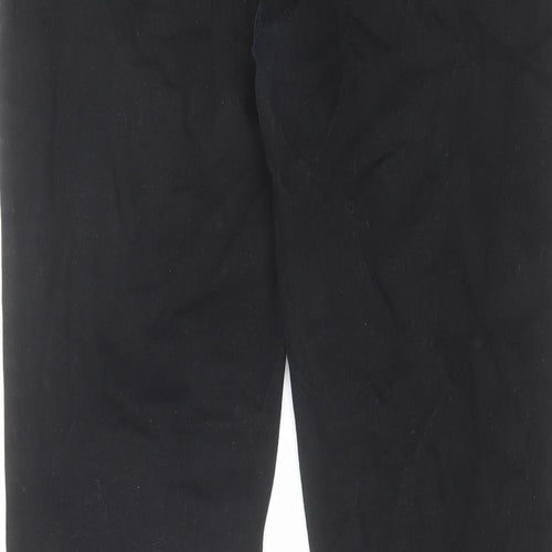 River Island Mens Black Cotton Skinny Jeans Size 32 in L32 in Regular Zip