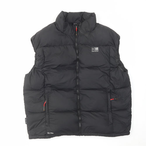 Karrimor Mens Black Gilet Jacket Size XL Zip