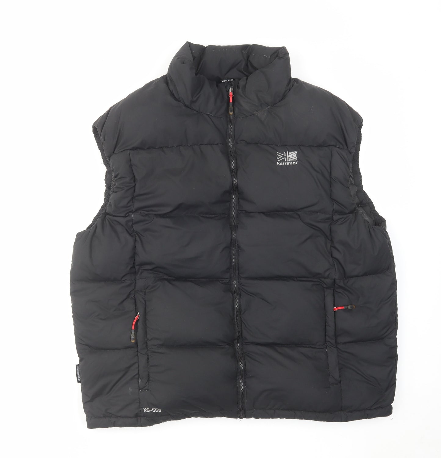 Karrimor Mens Black Gilet Jacket Size XL Zip