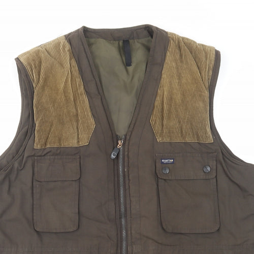 Regatta Mens Brown Varsity Jacket Coatigan Size L Zip