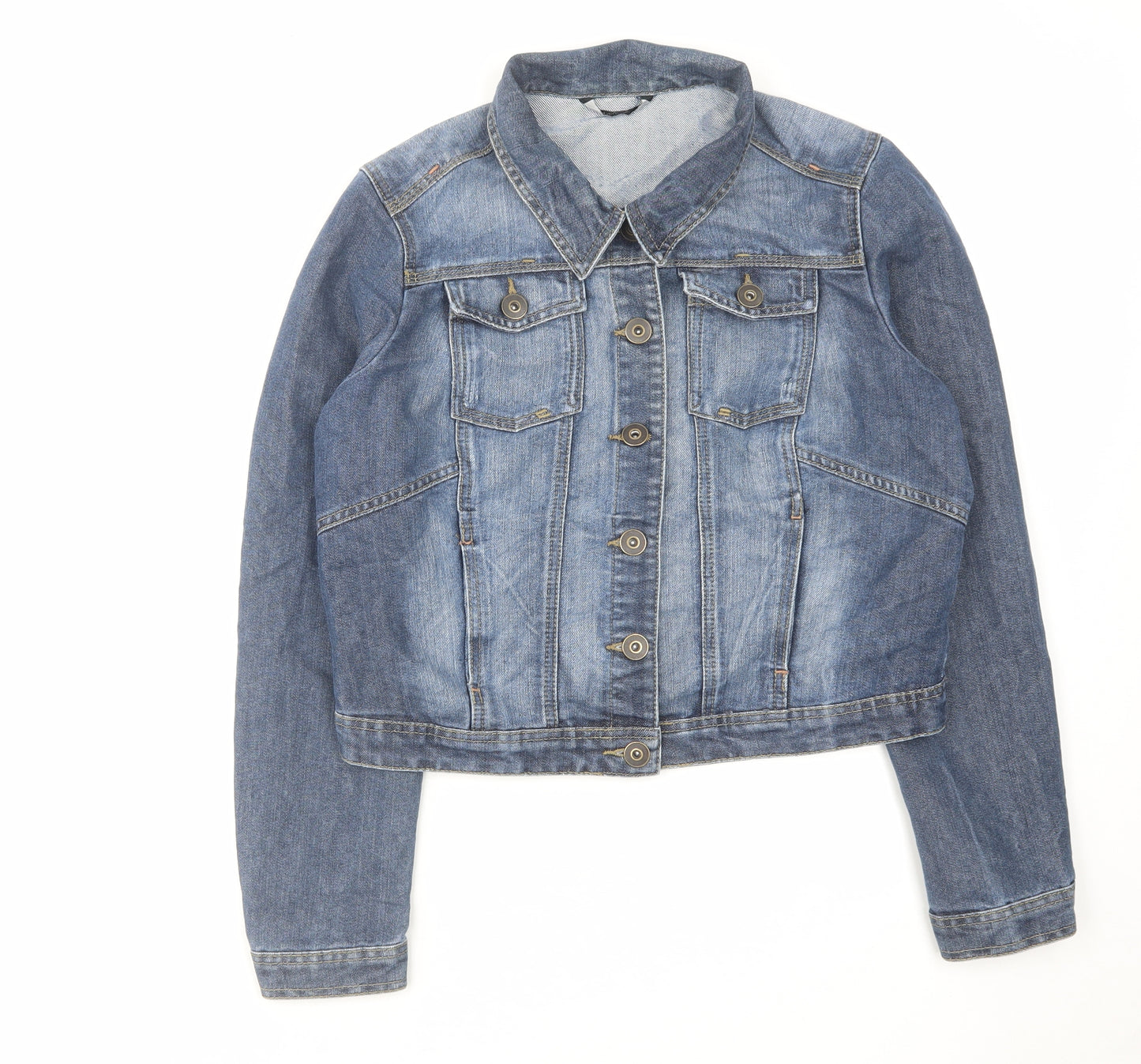 George Womens Blue Jacket Size 16 Button