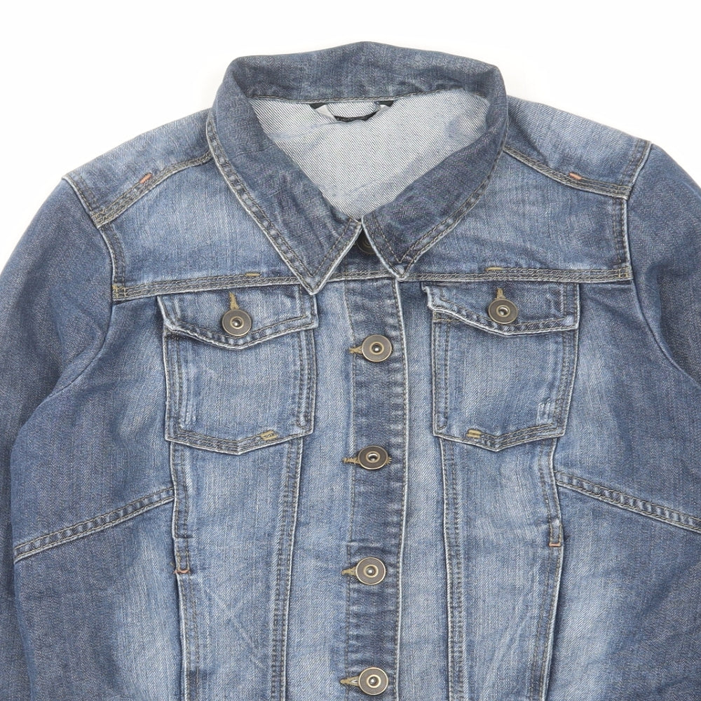 George Womens Blue Jacket Size 16 Button