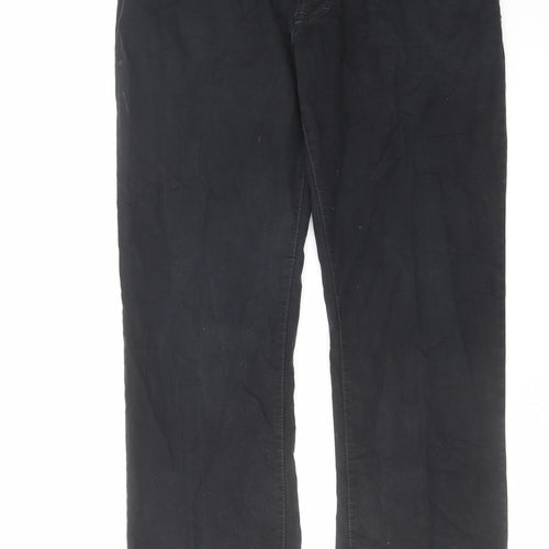 Camel Active Mens Black Cotton Straight Jeans Size 36 in L31 in Regular Zip