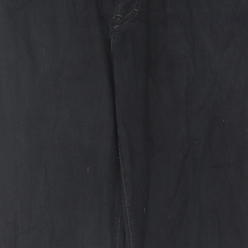Camel Active Mens Black Cotton Straight Jeans Size 36 in L31 in Regular Zip