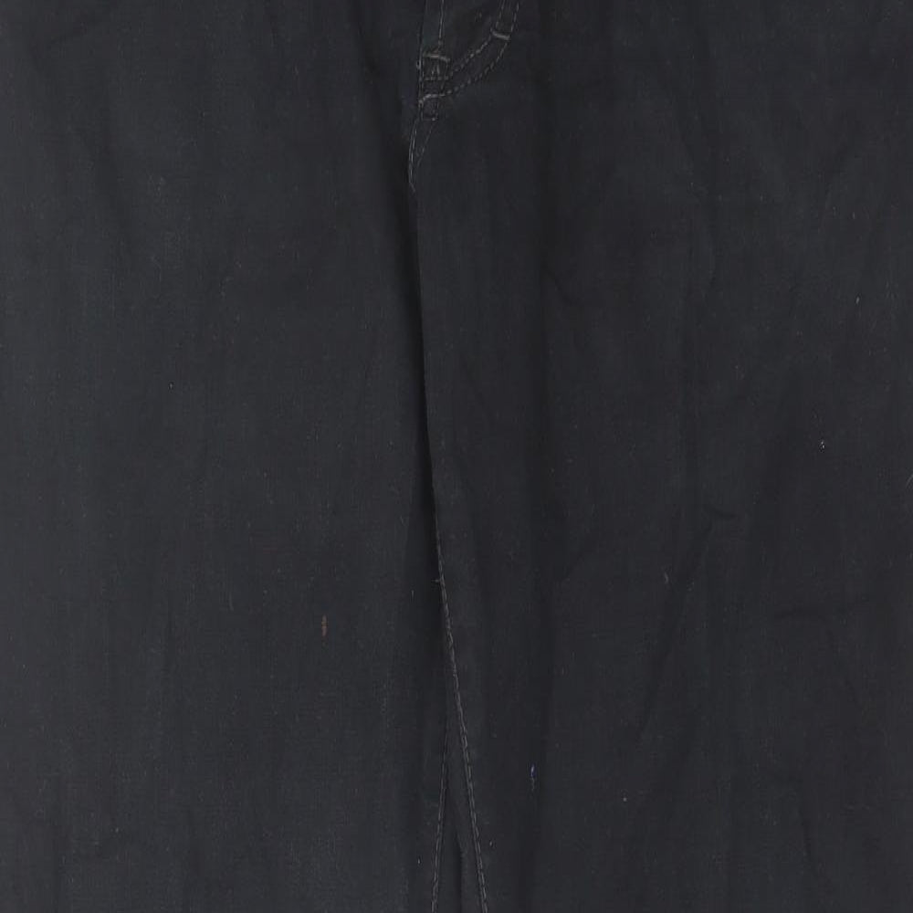 Camel Active Mens Black Cotton Straight Jeans Size 36 in L31 in Regular Zip