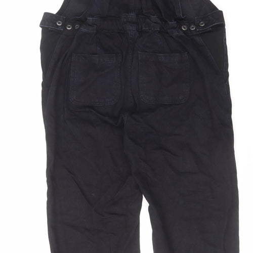 ASOS Womens Blue Cotton Jumpsuit One-Piece Size 12 L29 in Button