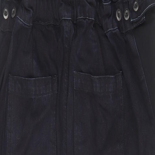 ASOS Womens Blue Cotton Jumpsuit One-Piece Size 12 L29 in Button