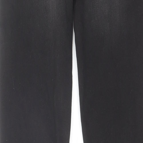 H&M Girls Black Cotton Skinny Jeans Size 14-15 Years Regular Zip