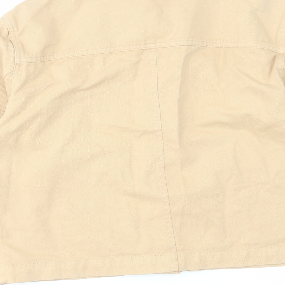 Miss Selfridge Womens Beige Jacket Size 10 Button