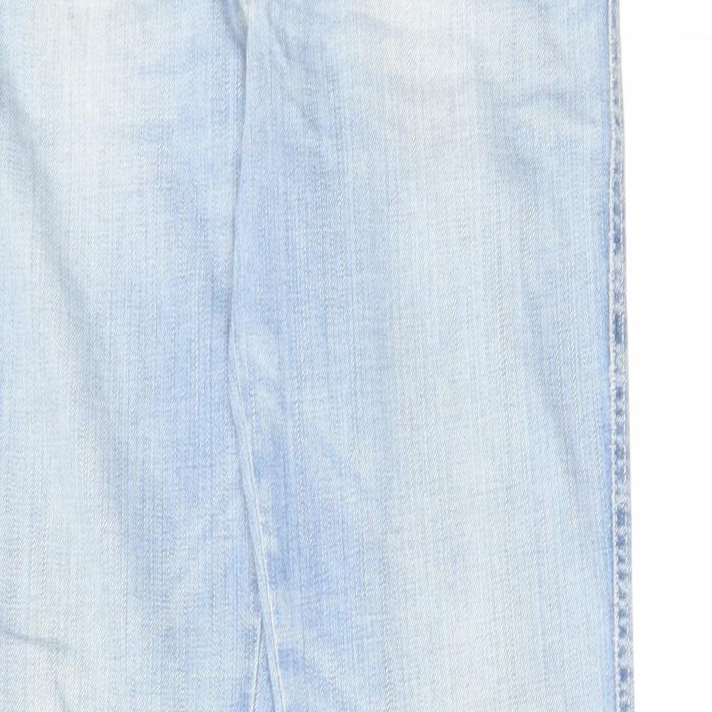 Armani Jeans Womens Blue Cotton Bootcut Jeans Size 30 in L34 in Regular Zip