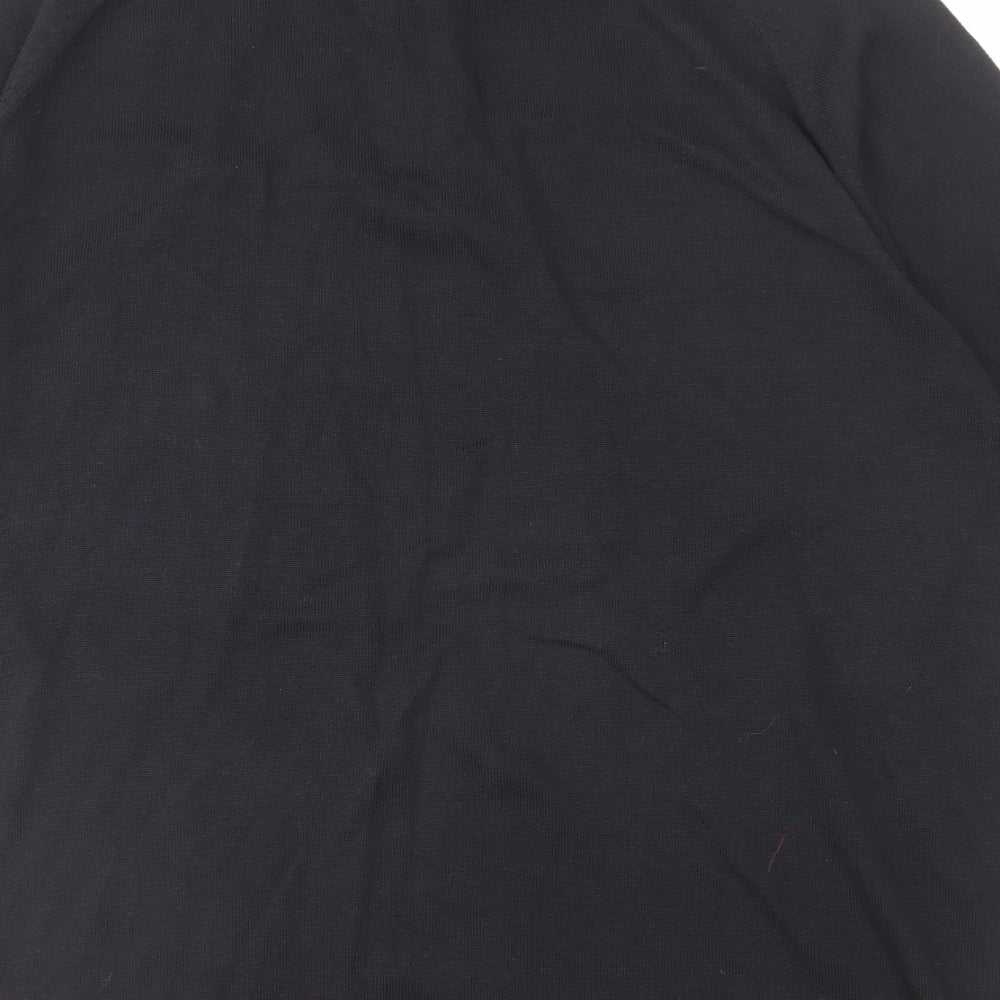 adidas Mens Black Cotton Polo Size XL Collared Button