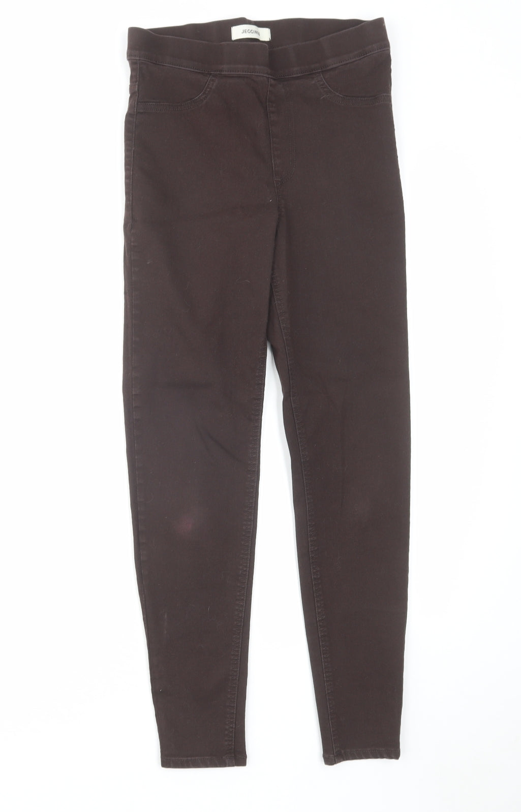 Marks and Spencer Womens Brown Cotton Jegging Jeans Size 8 L26 in Regular