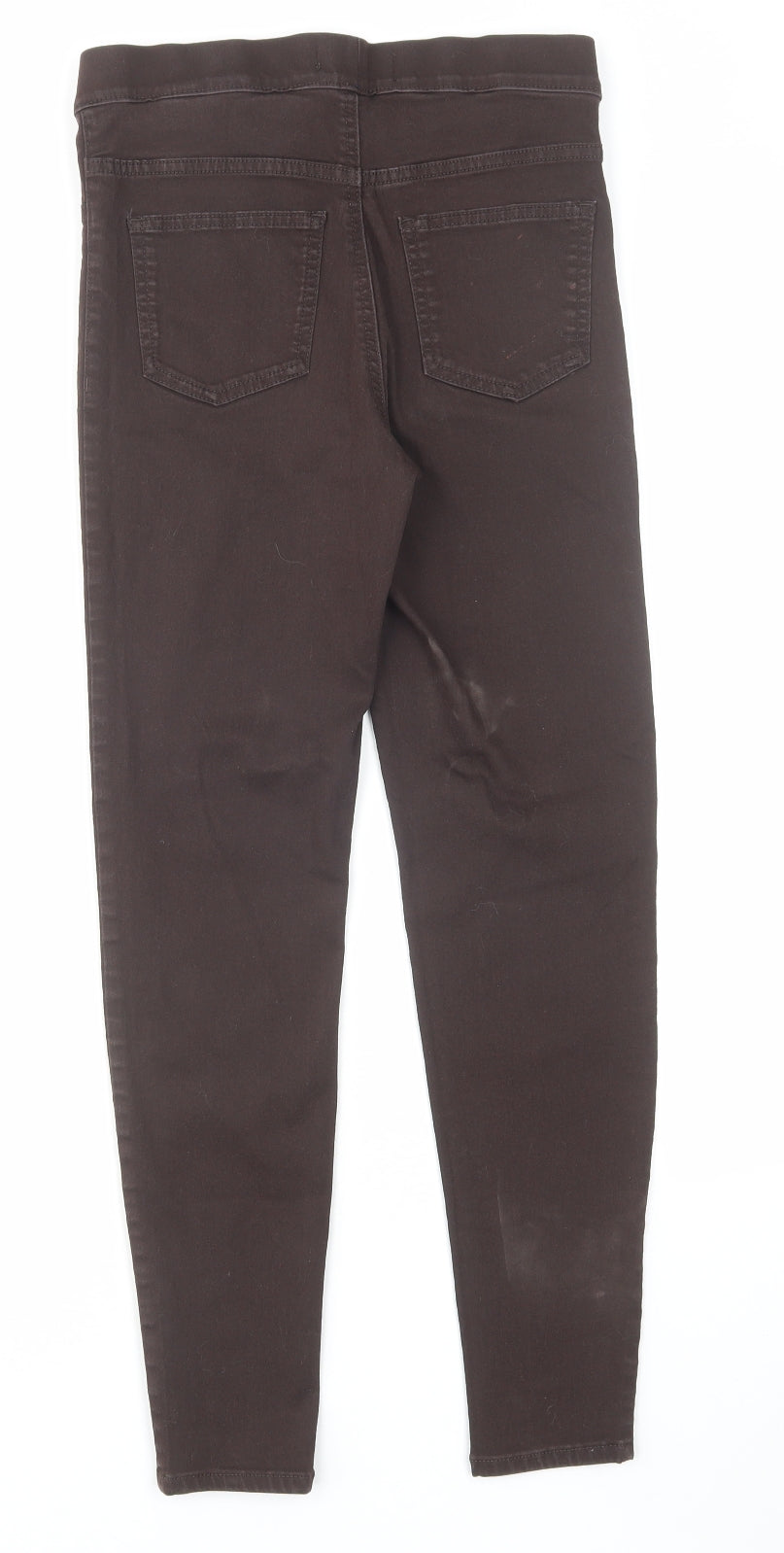 Marks and Spencer Womens Brown Cotton Jegging Jeans Size 8 L26 in Regular