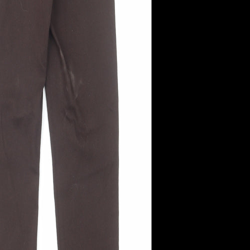 Marks and Spencer Womens Brown Cotton Jegging Jeans Size 8 L26 in Regular